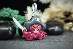 Pendentif en argent 925 avec émail rose personnalisé, design unique, coupe ronde brillante, émail 3D, bijoux hip-hop pour hommes - Product Image 3