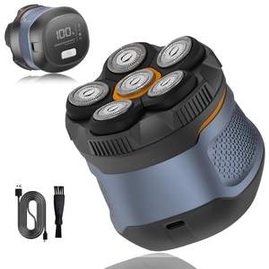 Afeitadora Eléctrica para Hombre, Resistente al Agua IPX7, Afeitadora Magnética Húmeda/Seca con Pantalla LED y Recortadora de Barba, Cinco Cuchillas - Product Image 6