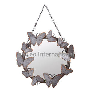 Espejo de Pared Moderno con Acabado Dorado, Forma Redonda, de la India, para Dormitorio, Sala de Estar, Recién Llegado, Ideal para Bodas - Product Image 3