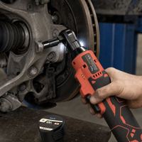 Llave de Trinquete Eléctrica Inalámbrica de 18V, 400 Nm de Alto Torque, Accionamiento de 1/2, 2 Baterías de Iones de Litio, 710W, Velocidad Variable, Avance/Retroceso