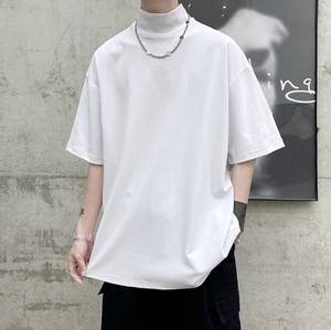 T-shirt oversize personnalisé pour hommes Logo imprimé 100% coton T-shirt grande taille T-shirts grands et grands T-shirt coupe ample - Product Image 5