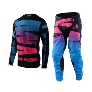 Traje de ropa deportiva de motocross de carreras hecho a medida Equipo de cuero todoterreno impermeable con diseño impreso de características de talla grande - Product Image 5
