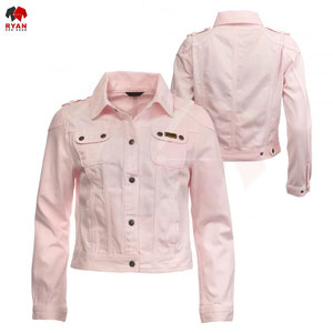 Chaqueta Vaquera Clásica para Mujer con Tela de Algodón Premium, Color Sólido y Durabilidad Prolongada - Product Image 1