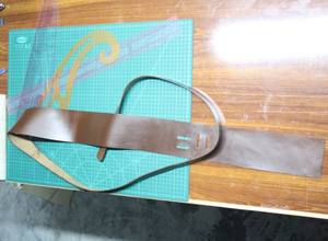 Cinturón de cintura de cuero auténtico de lujo puro para mujer Conjunto de combinación de dos piezas pull up Tipo de cuero - Product Image 2