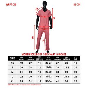 Conjuntos de uniformes de enfermera Blaze Fight personalizables, uniformes de manga corta para personal médico, ropa de hospital - Product Image 6