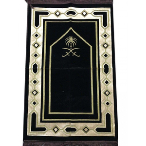 Diseños de alta calidad, alfombrilla de oración musulmana al por mayor de Turquía, alfombrillas de oración teñidas de color sólido a granel de alta calidad al por mayor - Product Image 5