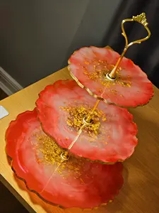 Soporte de pastel de resina ecológico más atractivo con Base de Metal último diseño soporte de pastel para Decoración de cumpleaños herramientas de pastel producto - Product Image 4