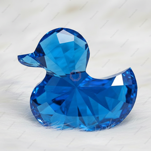 เพชรปลอมสังเคราะห์จากห้องปฏิบัติการ 5 กะรัต ได้รับการรับรองจาก IGI และ GIA แบบ HPHT และ CVD สีฟ้าแฟนซี ระดับความสะอาด VVS VS รูปทรงเป็ด - Product Image 3