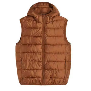 Chaleco acolchado ajustado más vendido, ropa de moda de poliéster transpirable y cómoda para uso al aire libre en invierno, cuello mandarín - Product Image 1