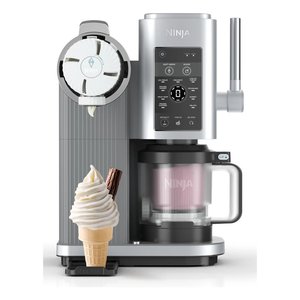 Máquina de Helados Creami Eléctrica de 800W, 13 en 1, Plateada, 0997869, para Uso en Casa, Exteriores, Hoteles y Automóviles, con Función Automática de Cuchar y Espiral - Product Image 1