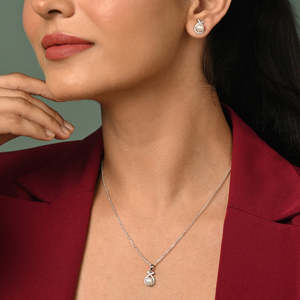 Conjunto de Joyería de Perlas de Agua Dulce Asal Plateadas, Diseño Geométrico Clásico y Moderno, Chapado en Oro, Oro Rosa y Diamantes, para Regalo de Boda o Fiesta - Product Image 3
