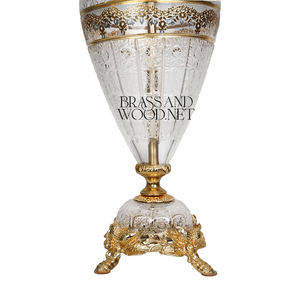 Luxury Crystal and Gold Table <b>Lamp</b> Classic Decorative <b>Lamp</b> with <b>Shades</b> for Home Decor - Product Image 3