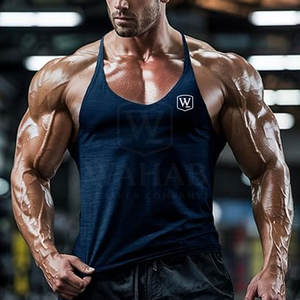 Débardeur musculaire tendance pour hommes, haut athlétique sans manches doux, vêtements décontractés à vendre - Product Image 5