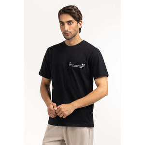 T-shirt décontracté en jersey 100 % coton, coupe classique, manches courtes, écologique, 300 GSM, couleur unie, imprimé sérigraphié - Product Image 3