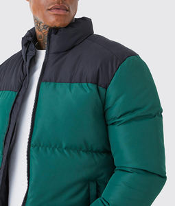 เสื้อแจ็คเก็ตฤดูหนาวผู้ชายแบบสั่งทำพิเศษ ผ้าแคนวาส คอตั้ง ปักโลโก้ มีฮู้ด บุหนา ผ้าพิมพ์ลาย สภาพใหม่ - Product Image 2