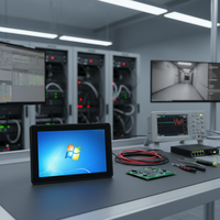 Computadora con Pantalla Táctil Capacitiva Integrada de 10.1 Pulgadas, Intel Quad-core J1900 J6413 I3 I5 I7, Panel PC Industrial