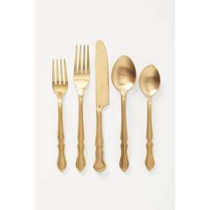 Ensemble de couverts en laiton fabriqués à la main de qualité supérieure abordable pour la table à manger avec un design de style antique parfait pour les maisons - Product Image 3