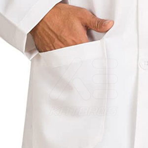 En Stock, Servicio OEM, Bata de Laboratorio de Algodón 100% Unisex, Ligera, de Alta Calidad, Nuevo Diseño, para Uso Hospitalario, Gran Venta - Product Image 6