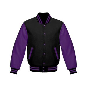 Stylish High Quality <b>Men's</b> Wool Varsity <b>Jacket</b> for Best Style <b>Long</b> Sleeve Stand Collar Varisty <b>Jacket</b> for Unisex - Product Image 1