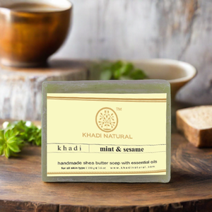 Khadi สบู่สะระแหน่ธรรมชาติและงา-100กรัม - Product Image 5