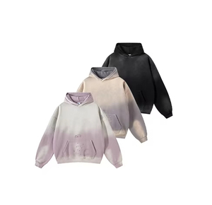 เสื้อฮู้ดดี้วินเทจแบบสั่งทำพิเศษสำหรับผู้ชาย ผ้าฝ้าย 100% ซักกรด สีพื้น ลายไม้ สำหรับฤดูหนาว - Product Image 2