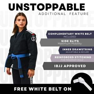 Uniforme de Jiu-Jitsu Brasileño Personalizado, Kimono de Tejido Perlado de 350 g/m² Preencogido, Traje de Jiu-Jitsu Brasileño con Logotipo Bordado, Suministro de Fábrica de Artes Marciales - Product Image 6