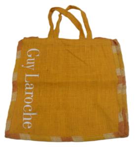 Sac shopping écologique élégant en jute coton mélangé avec impression personnalisée export direct de l'usine du Bangladesh - Product Image 2