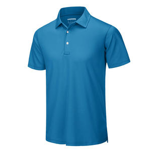 Bordado estampado liso algodón poliéster Spandex secado rápido transpirable Deporte Camiseta trabajo Polo camiseta para hombres - Product Image 2