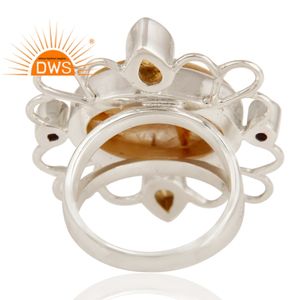 แหวนแยกอัญมณีหลายชิ้นทำจากเงินแท้ผู้ผลิตเครื่องประดับตามสั่ง - Product Image 3