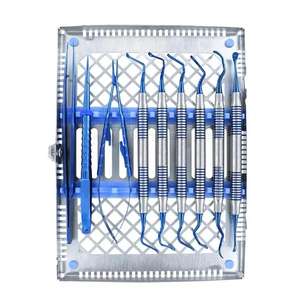 Basic Micro Oral Surgery Kit Juego de cirugía periodontal Titanium Blue Dental Instruments Kit by medicab Instruments - Product Image 6