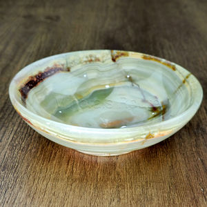 Cuenco de frutas con diseño de mármol de alta calidad, colores naturales redondeados para Decoración de mesa de restaurante en casa, servicio de comida pulido - Product Image 3