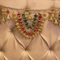 Suspensions de porte ethniques Toran, style indien vintage, en métal décoratif, faites à la main, pour Diwali, fête des mères, usage en gros, Pâques, Bandarwal