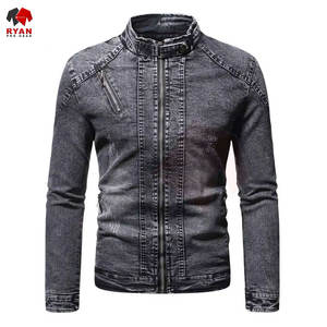 Chaqueta Vaquera para Hombre de Alta Demanda, Estilo Urbano, Costuras Premium, Fabricante OEM y ODM, Tallas Grandes, Colores Sólidos - Product Image 1
