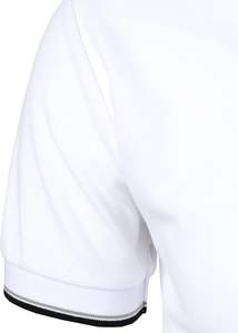 เสื้อโปโลกอล์ฟแขนสั้นมีสไตล์ของผู้ชายเสื้อยืดลายทางคอวีมีกระดุมคอปกสีทึบเสื้อยืดพิมพ์ลาย - Product Image 4