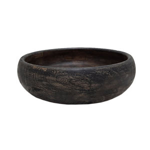 ชามผลไม้ทรงกลมทำจากไม้ธรรมชาติสำหรับห้องครัวและบนโต๊ะชามเสิร์ฟอาหารและขนมทำด้วยมือ - Product Image 4