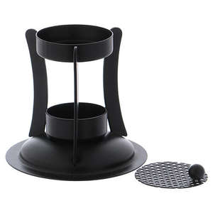 Quemador de incienso de carbón de hierro negro mate hecho a mano, olla de fragancia para el hogar, oficina, vajilla, refresca el ambiente de la habitación para religiosos - Product Image 2