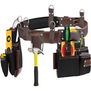 Bolsas de herramientas de cuero genuino 100% para uso personal Servicio OEM Bolsa de herramientas de cuero reutilizable de último diseño - Product Image 2