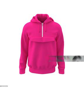 Sudadera con Capucha Extra Grande de Cuello Redondo para Hombre, Mezcla de Poliéster/Algodón, Lisa, Teñida, para Invierno - Product Image 2