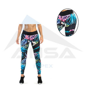 Conjunto de mallas de Yoga de invierno de cintura alta para mujer Diseño impreso por sublimación personalizada Última moda - Product Image 6