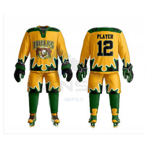 ชุดยูนิฟอร์มฮอกกี้น้ำแข็งแบบซับลิเมชั่นสำหรับทุกเพศ คุณภาพพรีเมียม ดีไซน์โดดเด่น ชุดเสื้อและกางเกงฮอกกี้น้ำแข็งพร้อมโลโก้ที่คุณออกแบบเอง - Product Image 2