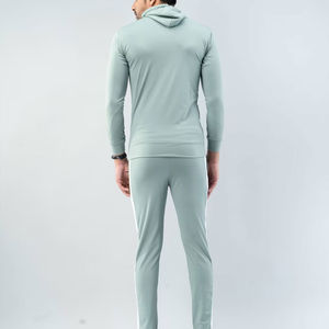 OEM Personnalisé 100% Coton Survêtement de Sport pour Hommes Respirant à Capuche Jogging Running Training Suit Solid Pattern Winter Track Suit - Product Image 3