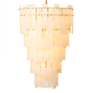 Lustre Moderne Contemporain Greyson XL, Lumière Blanc Chaud, Culot E26/E12, pour la Décoration de la Maison, du Restaurant, de la Villa, Design Créatif - Product Image 4