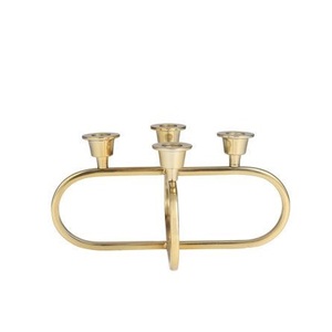 Premium Quality Metal Handmade 5-Arm Candelabra Indoor Outdoor Wedding Center <b>Candle</b> Holder for Decoration Square Shape Tray - Product Image 6