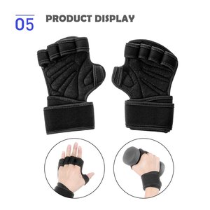 Guantes de entrenamiento Accesorios de fitness Deportes elegantes Gimnasio Entrenamiento Medio dedo Soporte de muñeca Guantes de levantamiento de pesas - Product Image 5