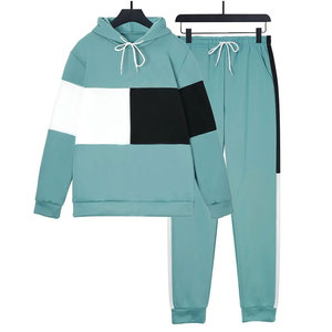 Conjuntos de fabricante de manga larga personalizados para jóvenes frescos de gran tamaño de alta calidad para ropa de mujer conjunto con capucha con Patchwork - Product Image 3