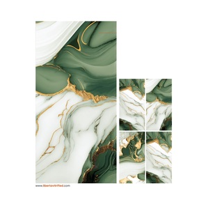 สีเขียวหรูหรา600x1200ไฮเอนด์การออกแบบที่ทันสมัยบ้านสำนักงานห้องน้ำพื้นผนังเน้นคุณภาพพรีเมี่ยมมันวาวสำหรับวิลล่าห้องโถง