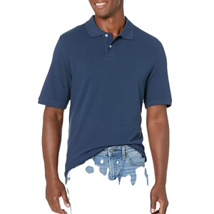Chemise à manches courtes pour homme en coton 100% couleur unie avec broderie personnalisée, vêtements d'équipe, performance, séchage rapide, légère, avec poche, décontractée - Product Image 1