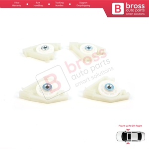 ชุดซ่อมมอเตอร์กระจกหน้ารถ รุ่น BWR1056+BWR1057  ชุดลูกล้อมุมซ้ายและขวา พร้อมคลิปและสลัก สำหรับ A4 S4 B6 B7 8E B8 8K Exeo 3R - Product Image 5