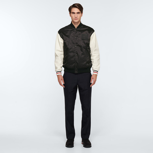 Chaqueta personalizada con letras de béisbol para adultos y jóvenes chaqueta universitaria de lana de color - Product Image 3