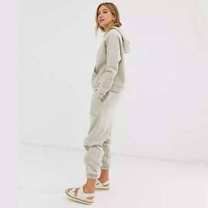 Survêtements pour femmes de qualité supérieure, taille plus, couleur unie, sweats à capuche personnalisés, vêtements de sport, vêtements de sport, prix de gros, MOQ faible - Product Image 4